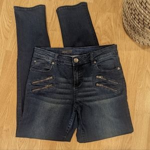 FINAL PRICE KUT FROM THE CLOTH DIANA Skinny Dark Wash Denim Work Jeans 10